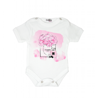 Carra Pink Chanel бебешко боди 